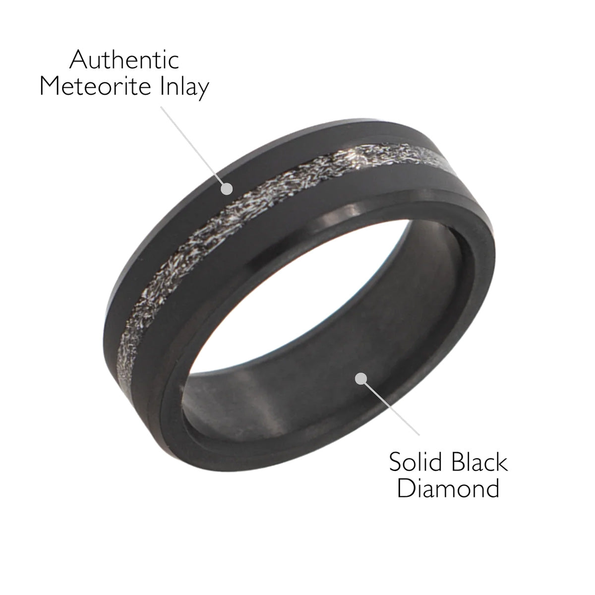 Elysium Black Diamond Ares Authentic Muonionalausta Meteorite Inlay
