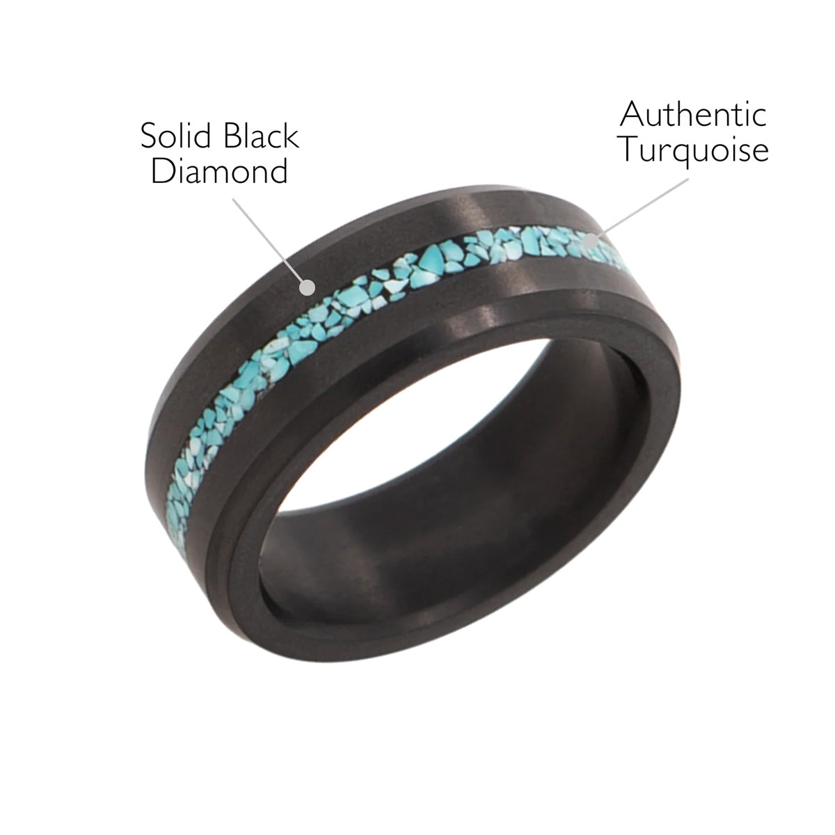 Elysium Black Diamond Ares Authentic Turquoise Stone Inlay