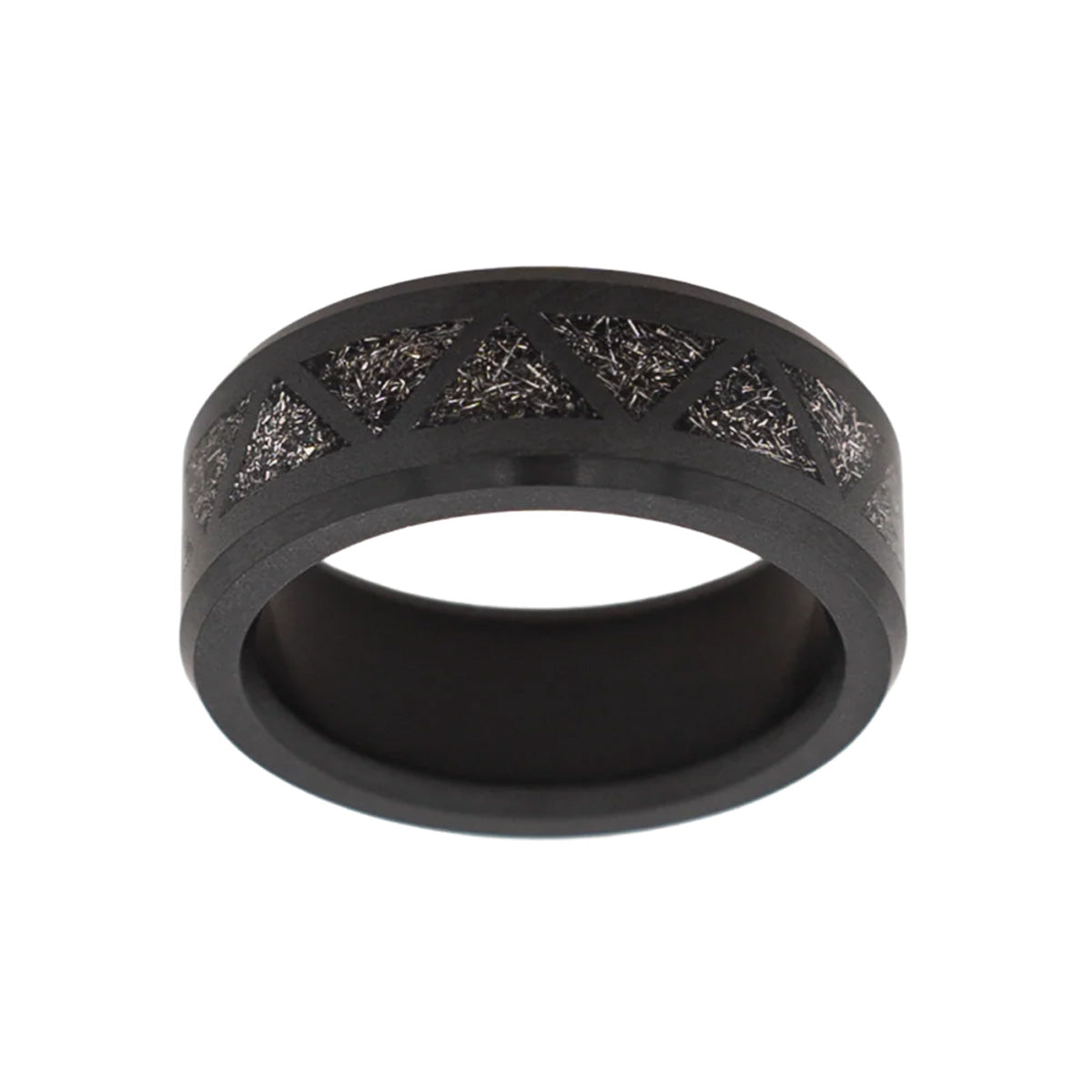 Elysium Black Diamond Ares Authentic Muonionalausta Meteorite Triangle Pattern Inlay