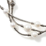 John Hardy Pearl Triple Row Bracelet