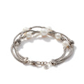 John Hardy Pearl Triple Row Bracelet