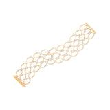 Marco Bicego Marrakech Onde Diamond Flat Link Three-Strand Bracelet