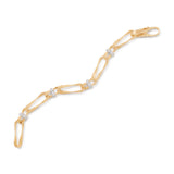 Marco Bicego Marrakech Onde Twisted Double Coil Link Bracelet With Diamonds