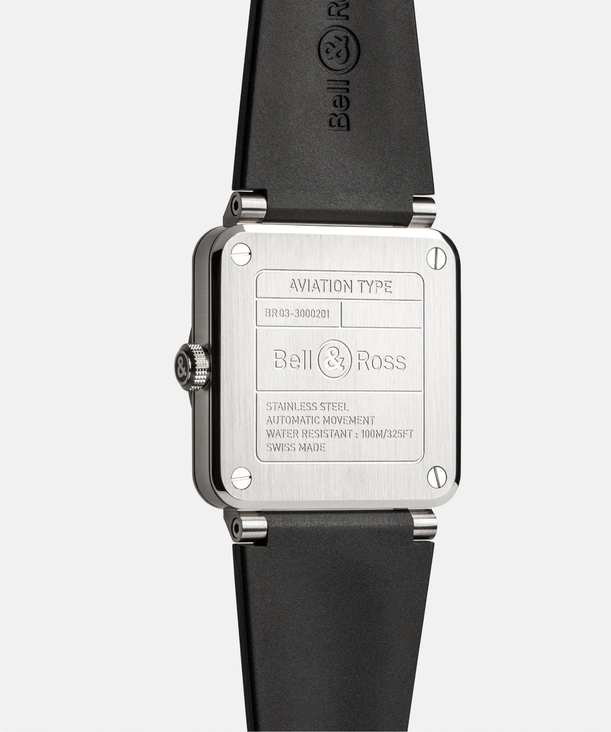 Bell & Ross BR-03 Steel BR03A-BL-ST/SRB