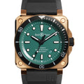 Bell & Ross BR03-92 Diver Black & Green Bronze BR0392-D-LT-BR/SRB