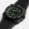Bell & Ross BR03 Diver 42mm Ceramic Limited Edition BR03A-D-OL-CE/SRB