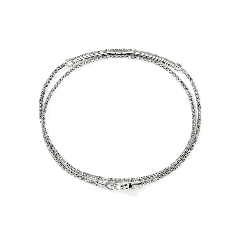 John Hardy JH Essensials Pavé Wrap Bracelet