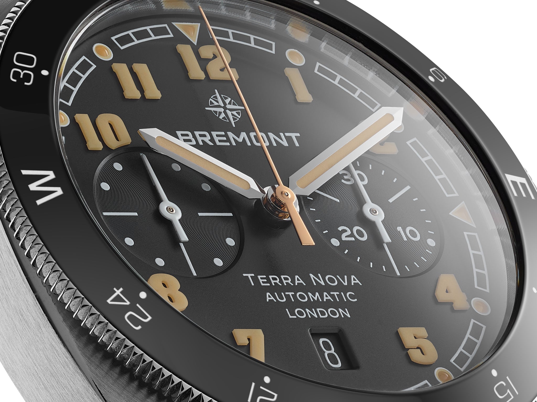 Bremont Terra Nova 42.5mm Chronograph TN42-CHR-SS-BK-B – Topper Fine  Jewelers