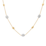 Marco Bicego Siviglia Diamond Necklace with Oval Elements