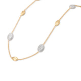 Marco Bicego Siviglia Diamond Necklace with Oval Elements