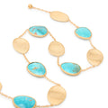 Marco Bicego Lunaria Collar Necklace With Turquoise