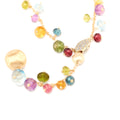 Marco Bicego Africa Mixed Gemstone Lariat Necklace with Diamond Pavé Clasp