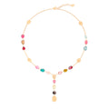 Marco Bicego Lunaria Lariat And Mixed Tourmaline Diamond Necklace