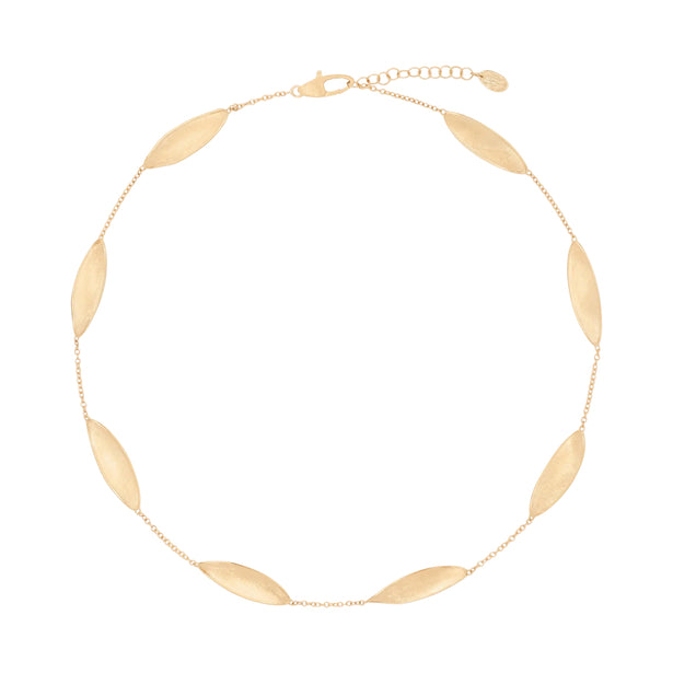 Marco Bicego Lunaria Twist Gold Leaves Necklace