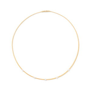 Marco Bicego Masai Coil Necklace With Diamond Stations