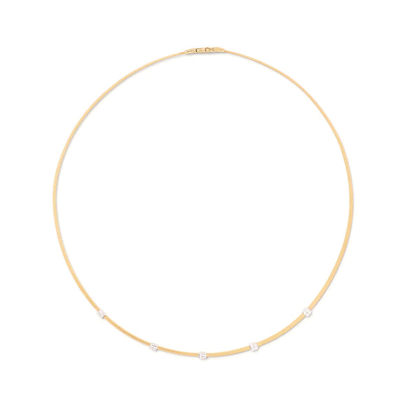 Marco Bicego Masai Coil Necklace With Diamond Stations