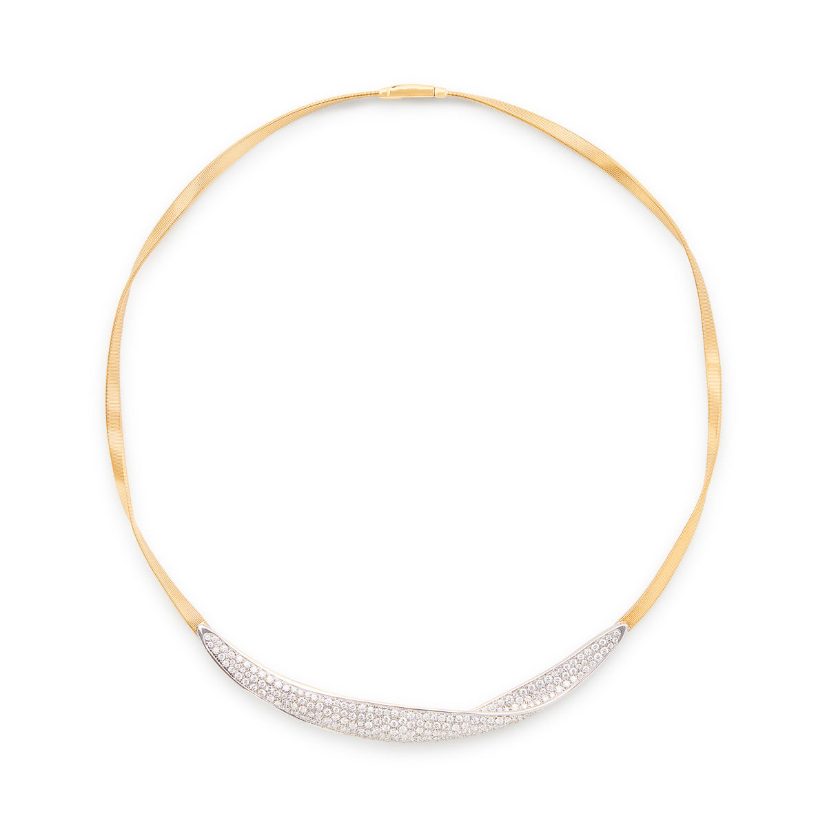 Marco Bicego Marrakech Necklace With Diamond Pavé Crossover