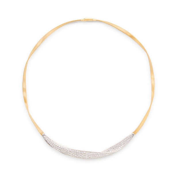 Marco Bicego Marrakech Necklace With Diamond Pavé Crossover