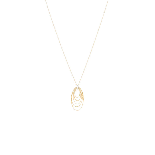 Marco Bicego Marrakech Onde Diamond Large Concentric Pendant Necklace