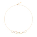 Marco Bicego Marrakech Onde Half Necklace with Diamond Flowers