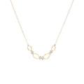 Marco Bicego Marrakech Onde Half Necklace with Diamond Flowers