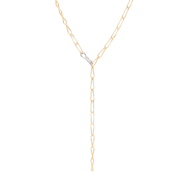 Marco Bicego Marrakech Onde Twisted Coil Link Lariat Necklace