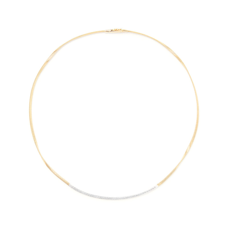 Marco Bicego Marrakech Coil Necklace with Diamond Bar