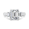 Martin Flyer Encore Emarld Cut Engagement Ring CT06LSTRPL-C-9.5X7.0EC