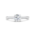 Martin Flyer Micropave Round Engagement Ring DERM18-1.3PL-C-7.5RD