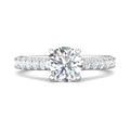 Martin Flyer Micropave Round Engagement Ring DERM18LPL-C-8.5RD