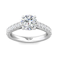 Martin Flyer Micropave Round Engagement Ring DERM18LPL-C-8.5RD