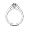 Martin Flyer Micropave Round Engagement Ring DERM18LPL-C-8.5RD