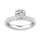 Martin Flyer Micropave Round Engagement Ring DERM4MPL-C-7.5RD