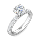 Martin Flyer Micropave Round Engagement Ring DERM4MPL-C-7.5RD