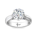 Martin Flyer Solitaire Round Engagement Ring DERS01LPL-9.0RD