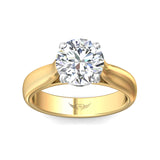 Martin Flyer Solitaire Round Engagement Ring DERS01MYZPL-8.5RD