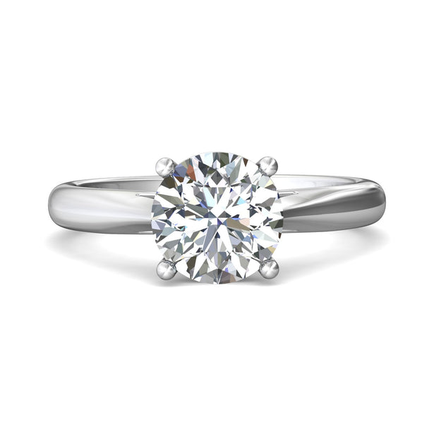 Martin Flyer Solitaire Round Engagement Ring DERS01XSPL-8.0RD