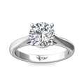 Martin Flyer Solitaire Round Engagement Ring DERS01XSPL-8.0RD