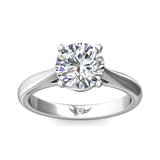 Martin Flyer Solitaire Round Engagement Ring DERS01XSPL-8.0RD