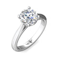 Martin Flyer Solitaire Round Engagement Ring DERS01XSPL-8.0RD