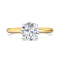 Martin Flyer Solitaire Round Engagement Ring DERS28SRYZPL-C-8.0RD