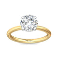 Martin Flyer Solitaire Round Engagement Ring DERS28SRYZPL-C-8.0RD