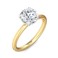 Martin Flyer Solitaire Round Engagement Ring DERS28SRYZPL-C-8.0RD