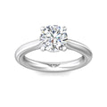 Martin Flyer Solitaire Round Engagement Ring DERS30PL-2.6-C-8.0RD