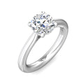 Martin Flyer Solitaire Round Engagement Ring DERS30PL-2.6-C-8.0RD