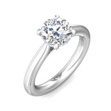 Martin Flyer Solitaire Round Engagement Ring DERS30PL-2.6-C-8.0RD