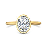 Martin Flyer Solitaire Oval Engagement Ring DERS33XSOVYZ-9.7X7.2OV