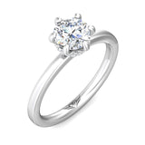 Martin Flyer Solitaire Round Engagement Ring DERS37XSPL-7.5RD