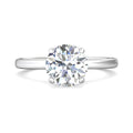 Martin Flyer Solitaire Round Engagement Ring DERS38SRPL-C-8.5RD