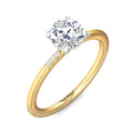 Martin Flyer Solitaire Round Engagement Ring DERS39XSRDRYZPL-C-8.0RD